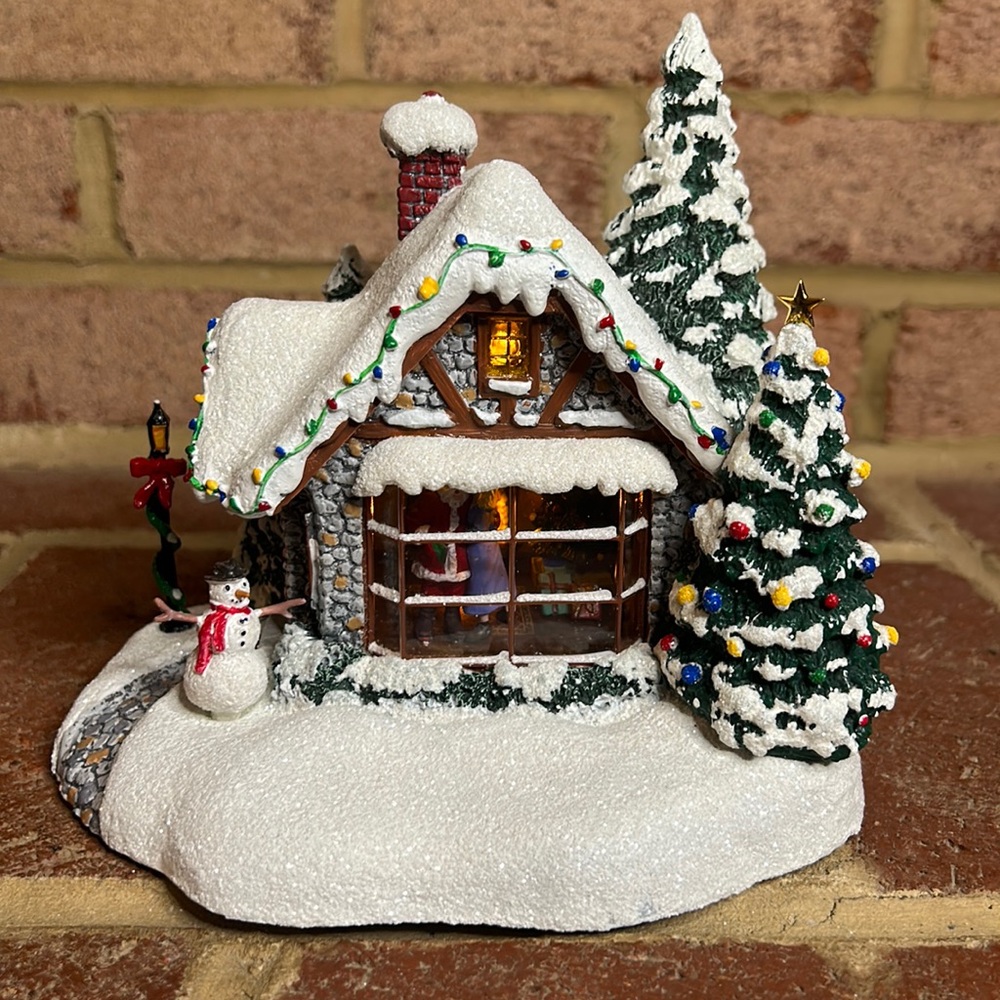 Thomas Kinkade Painters of Light Stillwater Cottage Light Up House